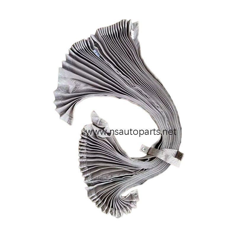 High Quality Durable Bus Truck Car Spare Parts Pleated Folded Curtains Fabric Window Curtain Drapes